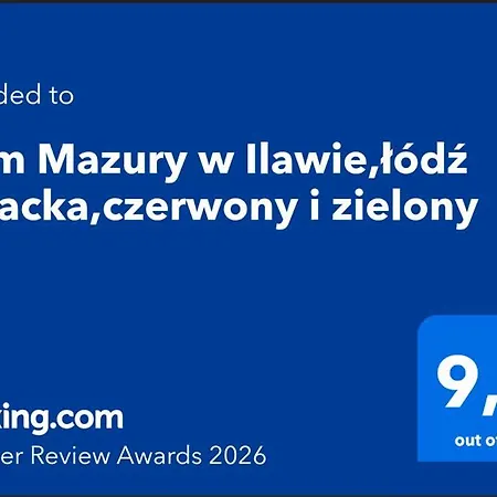 Haus Masuren, Bei Ilawa, Angelbootvermietung, Dom Czerwony I Szwarcenowo